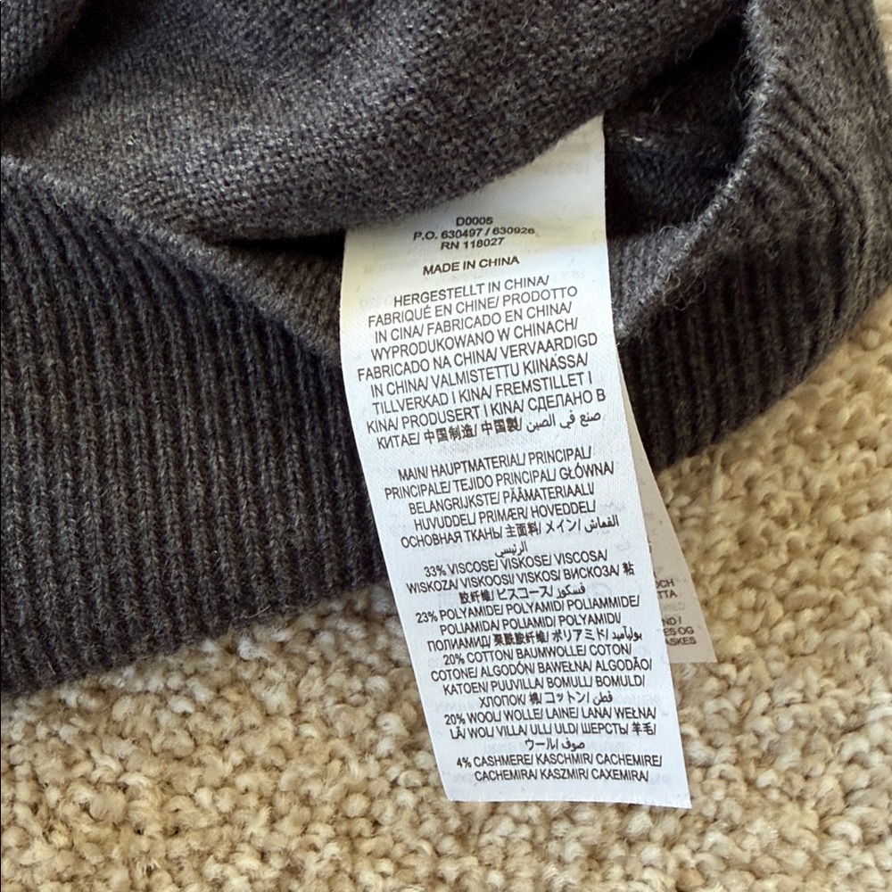 Boden Gray Wool Blend Sweater dress size 4L - Picture 4 of 4